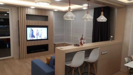 Новая квартира бизнес-класса в ЖК Заречный с авторским дизайном, полностью мебли. . фото 4