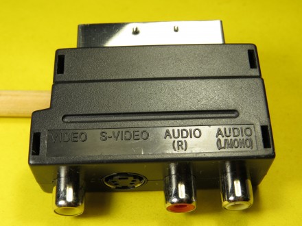 Переходник Скарт-тюльпан SCART- 3 RCA - S-video c переключателем вход-выход для . . фото 4