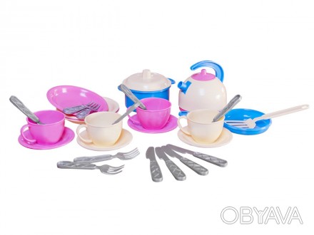 Яркий набор посуды является неотъемлемой игрушкой для каждой девочки, которая хо. . фото 1