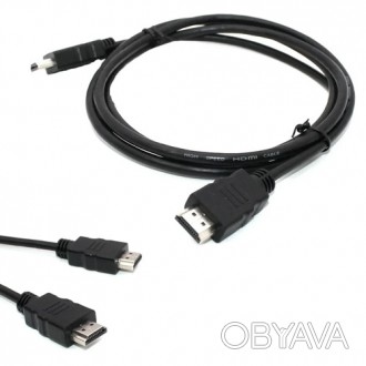 Шнур HDMI, штекер - штекер, Vers-1.4, Ø6мм, 1.2м, чёрный
HDMI 1.3 1.2M
Шн. . фото 1