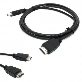 Шнур HDMI, штекер - штекер, Vers-1.4, Ø6мм, 10м, чёрный. Киев. фото 1 Шнур HDMI, штекер - штекер, Vers-1.4, Ø6мм, 10м, чёрный. Киев. фото 1