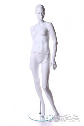 Манекен женский WA-06 head 4 (белый RAL 9016) реалистично продемонстрирует одежд. . фото 1