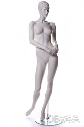 Манекен женский WA-01 head 1 (белый RAL 9010) реалистично продемонстрирует одежд. . фото 1