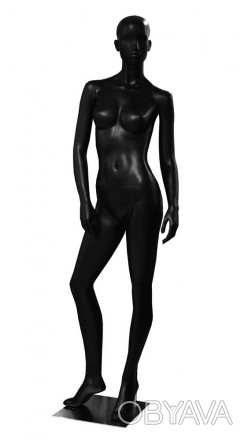 FBLA-YE3 Манекен женский чёрный с рельефным лицом реалистично продемонстрирует о. . фото 1