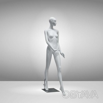 GM-APP-04-P2 Манекен женский абстрактный белый реалистично продемонстрирует одеж. . фото 1