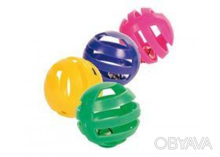 Набір м'ячиків пласт. з дзвіночком (4шт)
Пластик
м'яч(пластик)з дзвін.(4шт)
 Від. . фото 1