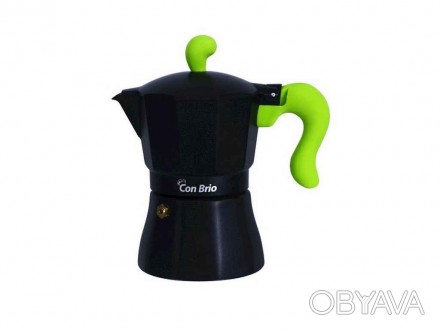 Характеристика:Виробник: "Con Brio"3 чашки кави, об'єм: 150мл.Високоякісний алюм. . фото 1