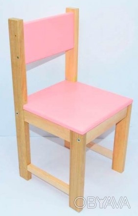 Детский стульчик "ИГРУША" розовыйСтул детский со спинкой изготовлен из натуральн. . фото 1