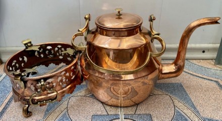 Большой чайник на подставке.
Медь, латунь,бронза.
Высота 30 см
Объем 3 литра. . фото 5
