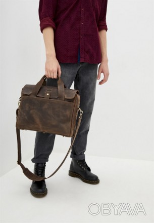 Мужская повседневная сумка-портфель из натуральной кожи RС-1812-4lx от украинско. . фото 1