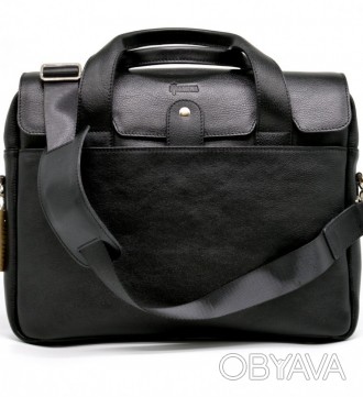 Крутая кожаная деловая сумка-портфель для ноубука TA-1812-4lx от TARWA. Качество. . фото 1