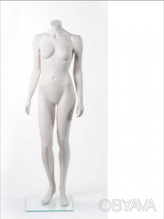 Манекен женский без головы MM-BG02 (RAL 9001) реалистично продемонстрирует одежд. . фото 1
