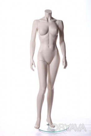 Манекен женский без головы MM-BG10 (RAL 9001) реалистично продемонстрирует одежд. . фото 1