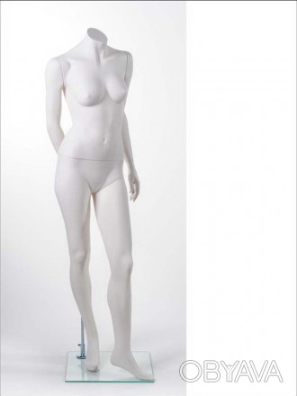 Манекен женский без головы MM-BG08 (RAL 9001) реалистично продемонстрирует одежд. . фото 1