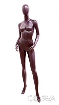 JNV-01 манекен женский БЕЗЛИКИЙ черный матовый реалистично продемонстрирует одеж. . фото 1