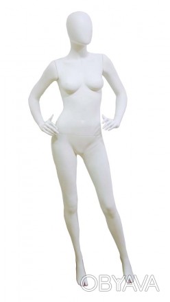 JL-EML-W манекен женский БЕЗЛИКИЙ белый матовый реалистично продемонстрирует оде. . фото 1