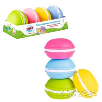 Игровой набор "Разноцветные вкусняшки". В комплекте есть 4 разноцветные игрушки-. . фото 1