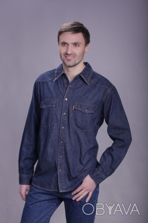 Сорочка чоловіча Montana, модель SW 12190
Заміри сорочки в розмірі S: плечі - 46. . фото 1