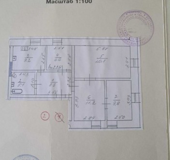 Кременчуг по ул. Макаренко 1/2эт.дома, общ.пл. 70,3 кв.м.,жилая 47,7, кухня 9,2 . . фото 2