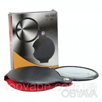 Складная карманная лупа
	Лупа карманная раскладная Magnifier D50-6x в мягком чех. . фото 1