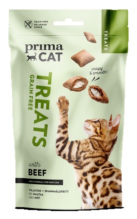 Беззерновые лакомства для котов, с говядиной PrimaCat CRUNCHY ANTI-HAIRBALL TREA. Киев. фото 1 Беззерновые лакомства для котов, с говядиной PrimaCat CRUNCHY ANTI-HAIRBALL TREA. Киев. фото 1