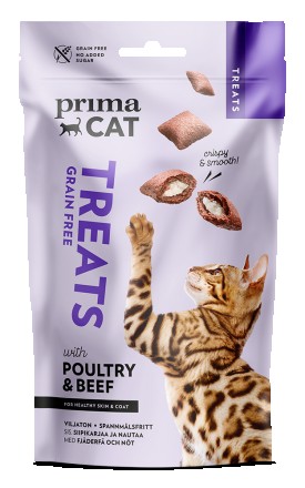 Беззерновые лакомства для котов, птицей и говядиной PrimaCat CRUNCHY POULTRY & B. Киев. фото 1 Беззерновые лакомства для котов, птицей и говядиной PrimaCat CRUNCHY POULTRY & B. Киев. фото 1