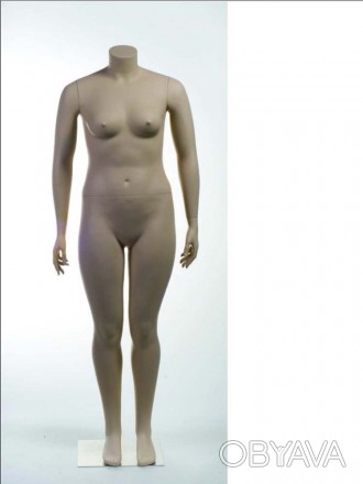 WMA 54 Манекен женский телесный без головы (54 р-р)(квадр. база, двойная фикс.) . . фото 1
