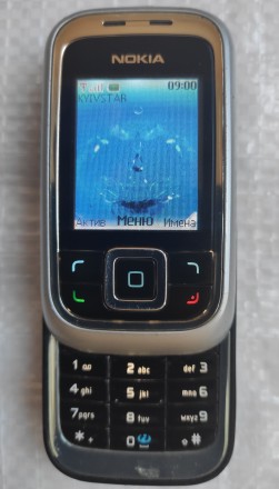 Nokia 6111 б/ушный кнопочный телефон слайдер черного цвета в хорошем косметическ. . фото 7