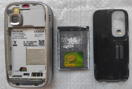Nokia 6111 б/ушный кнопочный телефон слайдер черного цвета в хорошем косметическ. . фото 4