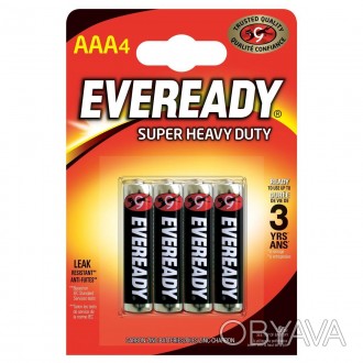 Батарейка ENERGIZER EVEREADY AAA Heavy Duty 4шт.
Компания Energizer является лид. . фото 1