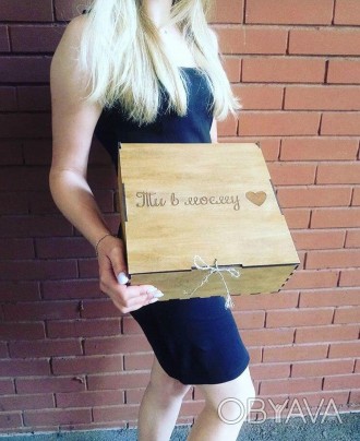 Подарочная коробка из дерева, уже сама по себе придает большую ценность вашему п. . фото 1