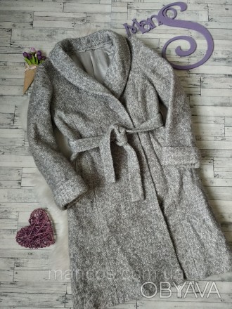 Пальто женское серое меланж с поясом
в идеальном состоянии
Размер 44(S)
Замеры:
. . фото 1