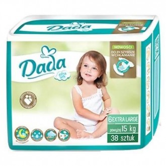 Памперсы детские одноразовые, подгузники для детей Dada, 6 р/16+ кг/39 шт. Кривой Рог. фото 1 Памперсы детские одноразовые, подгузники для детей Dada, 6 р/16+ кг/39 шт. Кривой Рог. фото 1