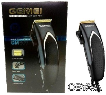 Надежная и качественная машинка для стрижки волос Gemei GM 809 поможет создать с. . фото 1