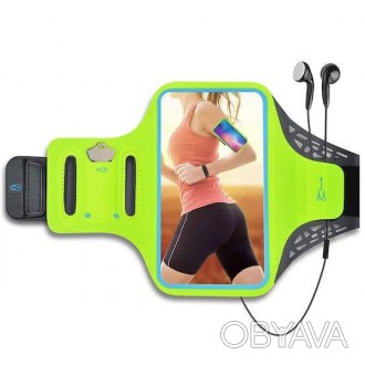 Чехол на руку для смартфона Ultra спортивный Зеленый, Большой
