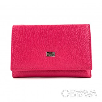 Маленький женский кошелек из натуральной кожи от турецкого бренда Desisan розово. . фото 1