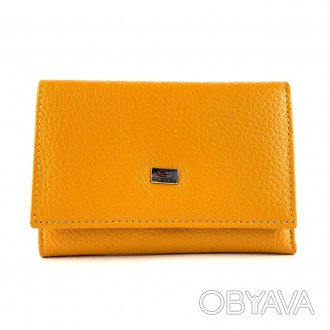 Женский кошелек из натуральной кожи от турецкого бренда Desisan желтого цвета. А. . фото 1