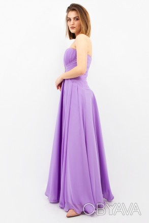 
Шикарное платье лилового цвета , производство Турция. Ткань плотная, не тянется. . фото 1