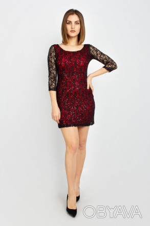
Нарядное платье Shefly красно-черного цвета, производство Турция. Ткань мягкая,. . фото 1