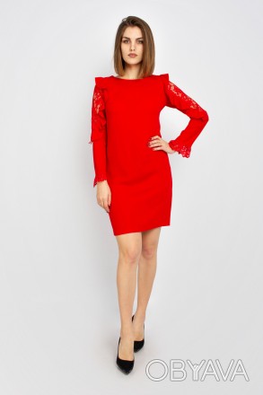 
Оригинальное платье Perzoni красного цвета, производство Турция. Ткань мягкая, . . фото 1