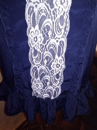 Новая брендовая качественная красивая блуза. Размер указан 12 лет, 152 р. Замер:. . фото 4