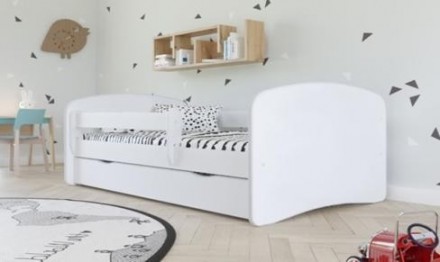 Ліжко виготовлені з ДСП білого,  синього та рожевого кольору. Спальне місце 80&t. . фото 2