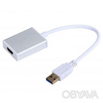 Кабель мультимедийный USB3.0-HDMI Dynamode предназначен для подключения ноутбука. . фото 1