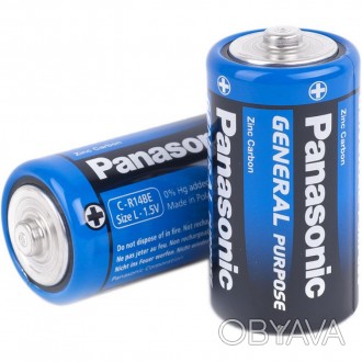 Надежная и экономичная батарейка Panasonic R14 предназначена для питания устройс. . фото 1
