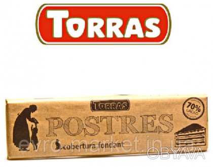 Шоколад Torras Postres 70% какао 300г
- якісний іспанський шоколад з вмістом как. . фото 1