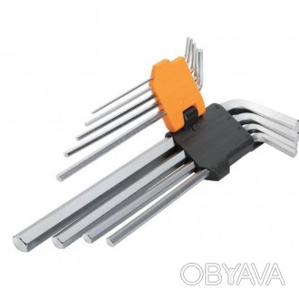 Комплект удлиненных шестигранных ключей Толсен 9 шт 1.5-10 мм
Продажа оптом и в . . фото 1