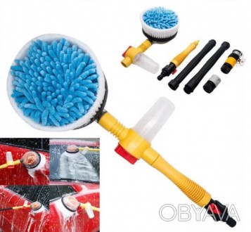 Вращающаяся щетка насадка для шланга Water Blast Cleaner Roto Brush Щетка с наса