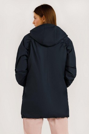 Удлиненная куртка женская с рукавом реглан Finn Flare со скрытой застежкой на мо. . фото 5