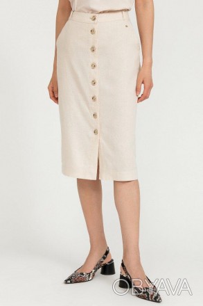 Летняя юбка миди на пуговицах от финского бренда Finn Flare, отлично дополнит Ва. . фото 1