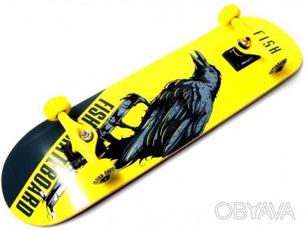 Скейтборд деревянный премиум качества от мирового  бренда Fish Skateboards,можно. . фото 1
